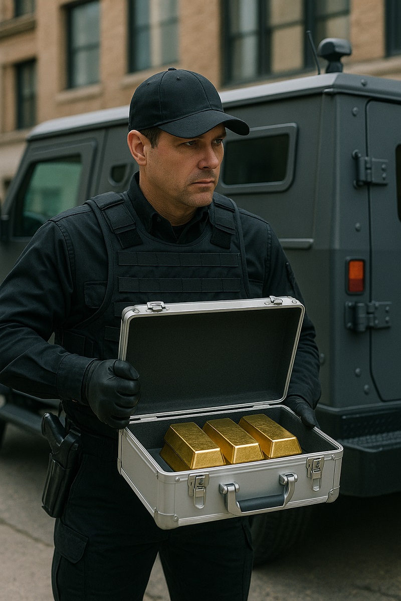 Armored vehicle for secure transport